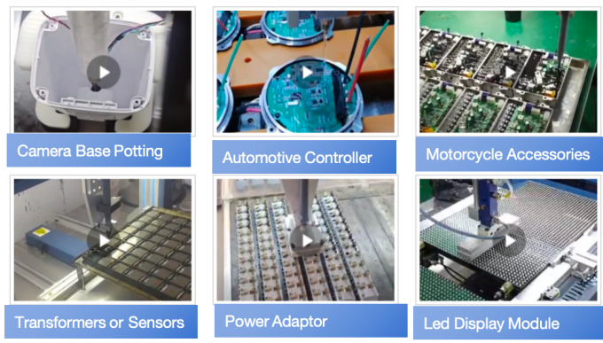 آلة توزيع الغراء الآلية مع رأس التوسيع 2